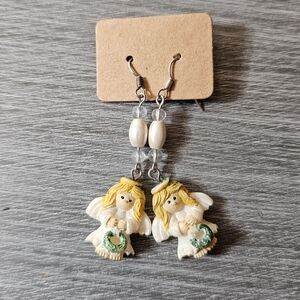 🦋 5 for $10 🦋 Handmade Magnetic Beaded Angel Earrings